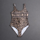 adult women's one-piece swimsuit Leopard print DR42