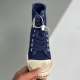 Balenciaga adult Paris High Top canvas shoes dark blue