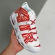 Nike adult Air More Uptempo white Varsity Red Outline