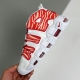 Nike adult Air More Uptempo white Varsity Red Outline
