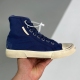 Balenciaga adult Paris High Top canvas shoes dark blue