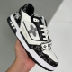 adult Trainer Sneaker Low black white