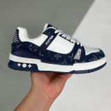 adult Trainer Sneaker Low sapphire white