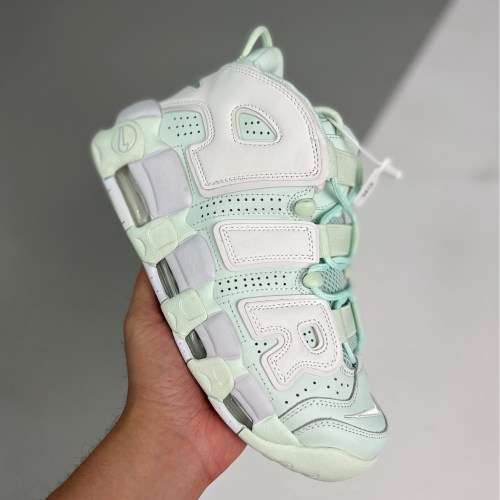 adult Air More Uptempo Max quality Barley Green white (1：1）