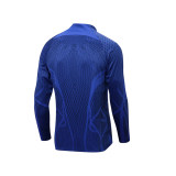 adult Netherlands 2022-2023 Mens Soccer Jersey Quick Dry Casual long Sleeve trousers suit blue