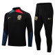 adult Portugal 2022-2023 Mens Soccer Jersey Quick Dry Casual long Sleeve trousers suit black