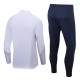 adult France 2022-2023 Mens Soccer Jersey Quick Dry Casual long Sleeve trousers suit white