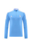 adult Real Madrid CF A Mens Soccer Jersey Quick Dry Casual long Sleeve trousers suit blue