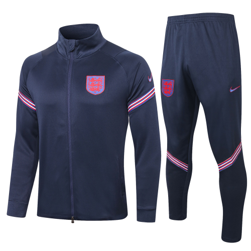 Nike adult England 2021 Mens Soccer Jersey Quick Dry Casual jacket set sapphire