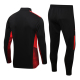 adult AC milan 2021-2022 Mens Soccer Jersey Quick Dry Casual long Sleeve trousers suit black