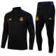 adult Real Madrid CF 2021-2022 Mens Soccer Jersey Quick Dry Casual long Sleeve trousers suit black