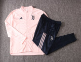adult Juventus 2021 Mens Soccer Jersey Quick Dry Casual jacket set pink