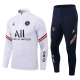 Nike adult Air Jordan Paris Saint-Germain F.C. 2021-2022 Mens Soccer Jersey Quick Dry Casual long Sleeve trousers suit white