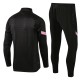 adult Paris Saint-Germain F.C. 2021-2022 Mens Soccer Jersey Quick Dry Casual long Sleeve trousers suit black