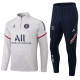 adult Air Jordan Paris Saint-Germain F.C. 2022 Mens Soccer Jersey Quick Dry Casual long Sleeve trousers suit grey