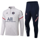 adult Air Jordan Paris Saint-Germain F.C. 2022 Mens Soccer Jersey Quick Dry Casual long Sleeve trousers suit grey
