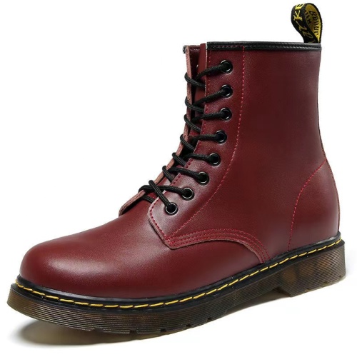 1460 smooth leather lace up boots Wine red