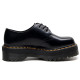 1461 Quad smooth leather platform shoes black
