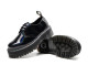 1461 smooth leather platform shoes black