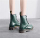 1460 smooth leather lace up boots green