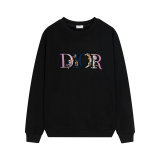 Embroidery adult men sweater black