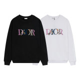 Embroidery adult men sweater black