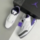 Nike adult Air Jordan 3 Retro Dark Iris (Premium) white