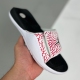 Nike adult Air Jordan Hydro 7 Velcro slippers white red
