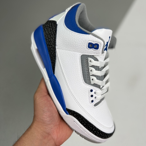 Nike adult Air Jordan 3 Retro Racer Blue white
