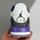 Nike adult Air Jordan 3 Retro Dark Iris (Premium) white