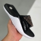 Nike adult Air Jordan Hydro 7 Velcro slippers white black