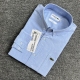 adult Men's Regular-Fit Long-Sleeve mens casual shirts with pocket blue H9007