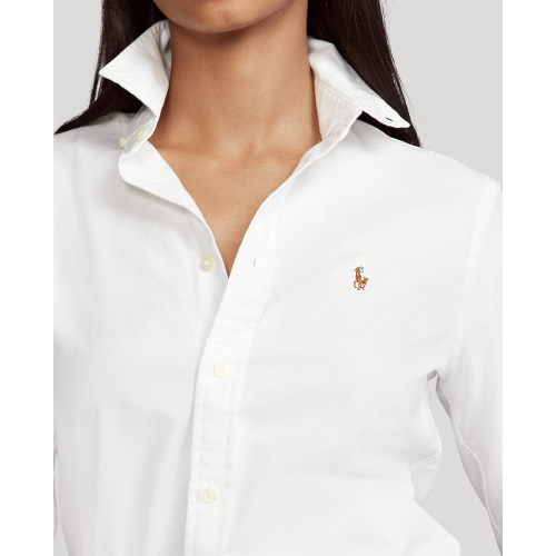 adult women's Regular-Fit Long-Sleeve casual Oxford shirt Multicolor 7086