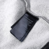 adult mens Long Sleeve zip Hooded plush sweater dark grey 806