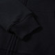 adult mens Long Sleeve zip Hooded plush sweater black 806