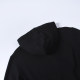 adult mens Long Sleeve Hooded plush sweater black 808