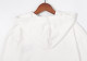 adult long sleeve hooded sweater white