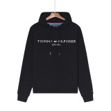 adult mens Long Sleeve Hooded plush sweater black 808