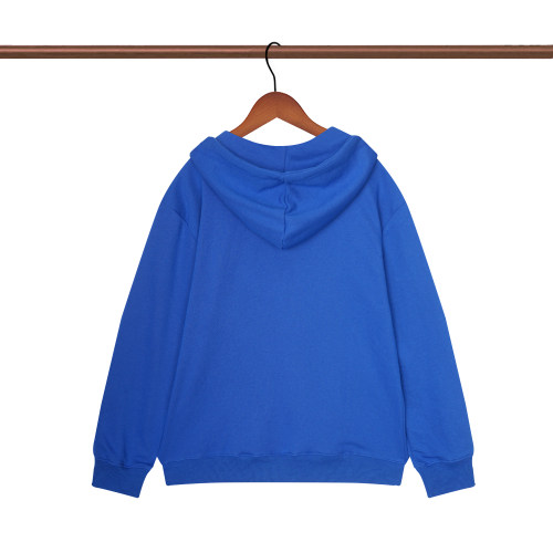 adult long sleeve hooded sweater blue