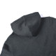 adult mens Long Sleeve Hooded plush sweater dark grey 808