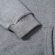 adult mens Long Sleeve Hooded plush sweater grey 808
