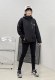 adult women's outdoor waterproof soft shell hooded sherpa lined windbreaker jacket black