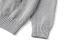adult men's long-sleeve zip cardigan sweater with pocket 1018