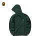 adult mens Zip cotton sweater coat dark green YC7321