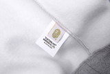 classic printed cotton fleece hooded sweatshirt grey YC7318