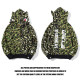 MOWAX UNKLE camo wide full zip Hoodie Green HDCP6762