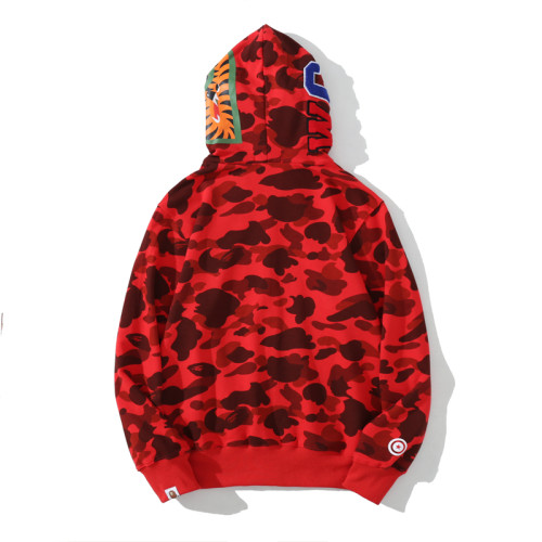 1st Camo Shark Full Zip Hoodie red HDCP6767