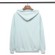 adult mens Zip cotton sweater coat sky blue YC7321