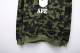 Classic camouflage print cotton fleece hooded sweatshirt green YC7319