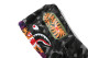 Color Camo Tiger Shark Wide Full Zip Double Hoodie black grey (SS22) HDCP6776